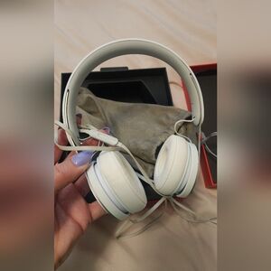 White BEATS By Dre Over-Ear Wired Headphones